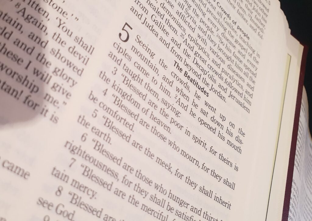Mathew 5 Beatitudes